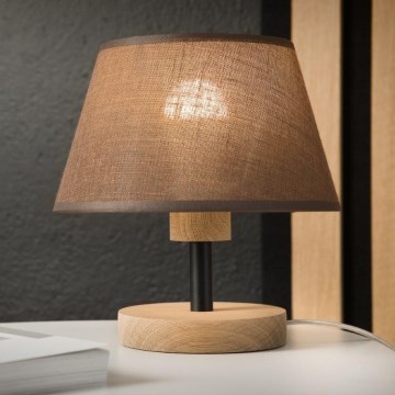 Brilagi - Candeeiro de mesa ANTHONY 1xE27/60W/230V carvalho/castanho