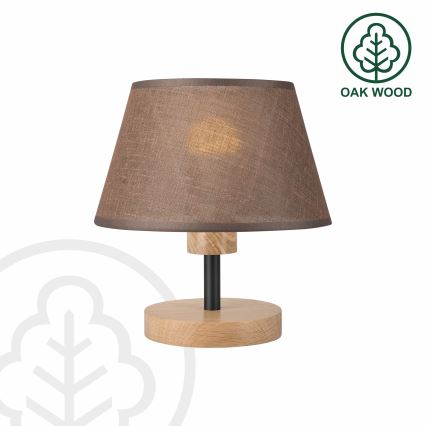 Brilagi - Candeeiro de mesa ANTHONY 1xE27/60W/230V carvalho/castanho