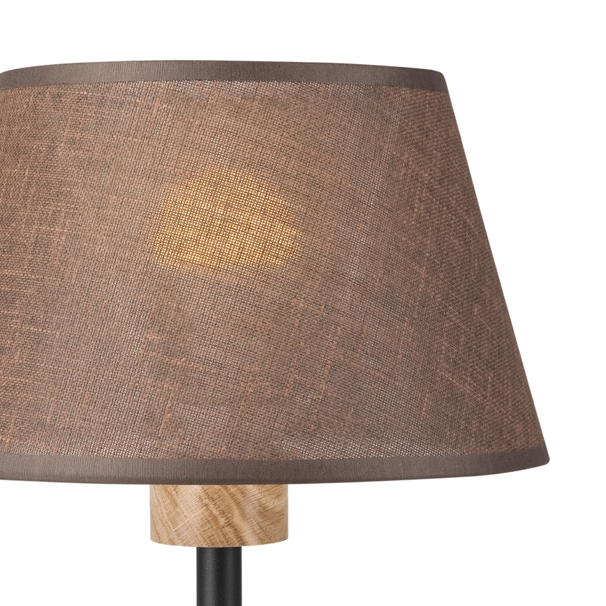Brilagi - Candeeiro de mesa ANTHONY 1xE27/60W/230V carvalho/castanho