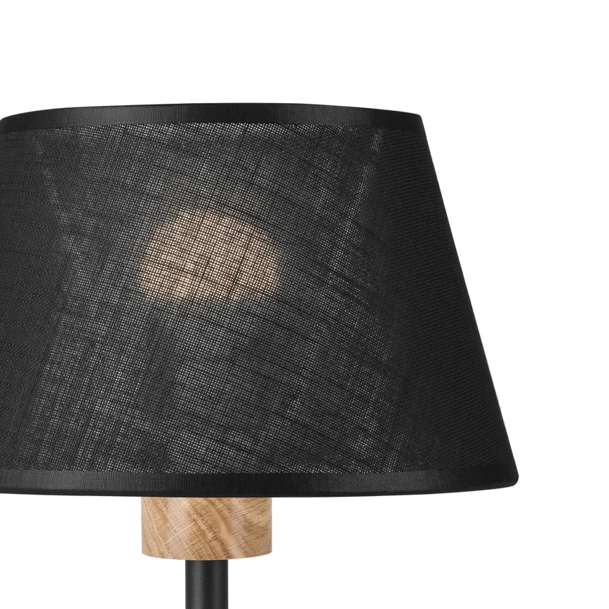 Brilagi - Candeeiro de mesa ANTHONY 1xE27/60W/230V carvalho/preto