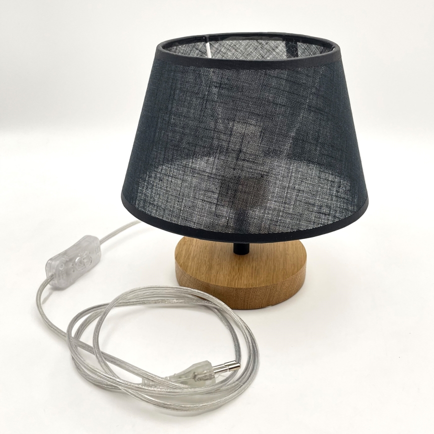 Brilagi - Candeeiro de mesa ANTHONY 1xE27/60W/230V carvalho/preto