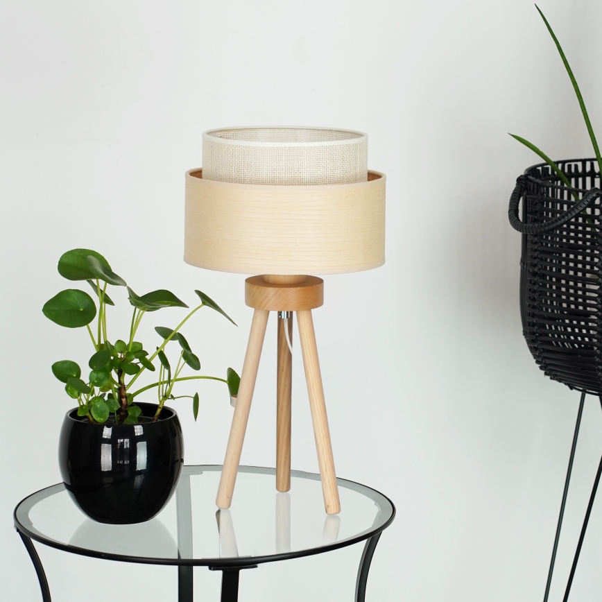 Brilagi - Candeeiro de mesa ARIZONA BOHO 1xE27/15W/230V bege