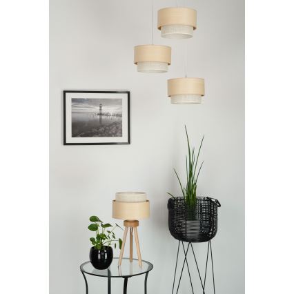 Brilagi - Candeeiro de mesa ARIZONA BOHO 1xE27/15W/230V bege