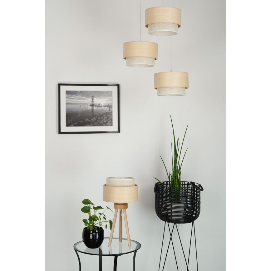 Brilagi - Candeeiro de mesa ARIZONA BOHO 1xE27/15W/230V bege