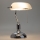 Brilagi - Candeeiro de mesa BANK OFFICE 1xE27/60W/230V cromado brilhante/branco