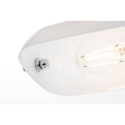 Brilagi - Candeeiro de mesa BANK OFFICE 1xE27/60W/230V cromado brilhante/branco