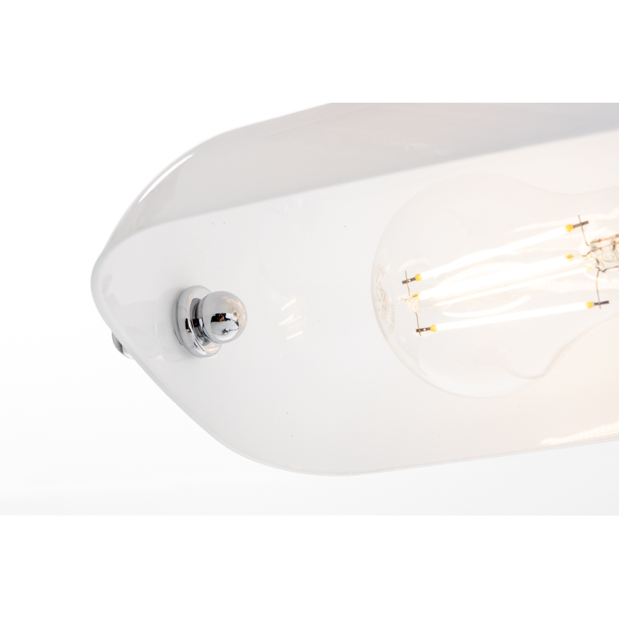 Brilagi - Candeeiro de mesa BANK OFFICE 1xE27/60W/230V cromado brilhante/branco