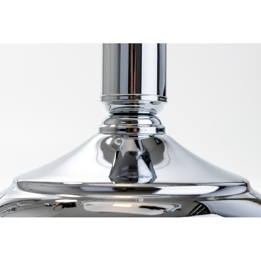 Brilagi - Candeeiro de mesa BANK OFFICE 1xE27/60W/230V cromado brilhante/branco