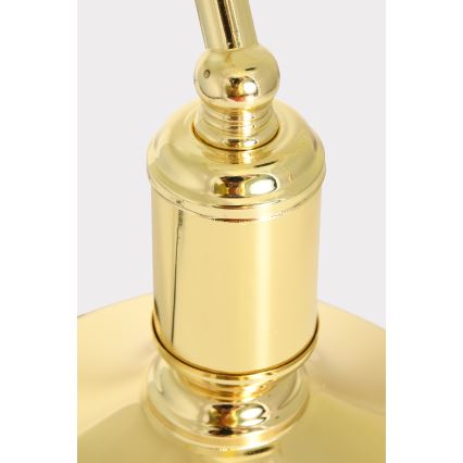 Brilagi - Candeeiro de mesa BANK OFFICE 1xE27/60W/230V dourado/branco