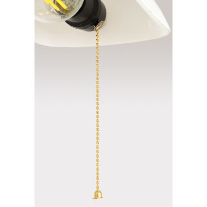 Brilagi - Candeeiro de mesa BANK OFFICE 1xE27/60W/230V dourado/branco