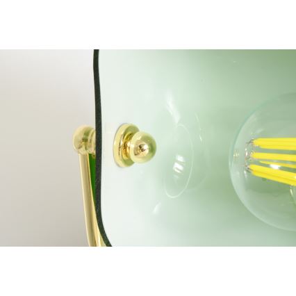 Brilagi - Candeeiro de mesa BANK OFFICE 1xE27/60W/230V preto/dourado/verde