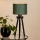 Brilagi - Candeeiro de mesa BOSTON ROLLER 1xE27/15W/230V palha verde/dourado