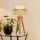 Brilagi - Candeeiro de mesa DENVER LUNETA 1xE27/15W/230V bege/castanho/creme