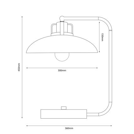 Brilagi - Candeeiro de mesa FLAMENGO 1xE27/60W/230V bege