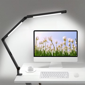 Brilagi - Candeeiro de mesa flexível tátil LED com regulação VARIO LED/12W/230V 3000/4000/5000/6500K CRI 92 preto