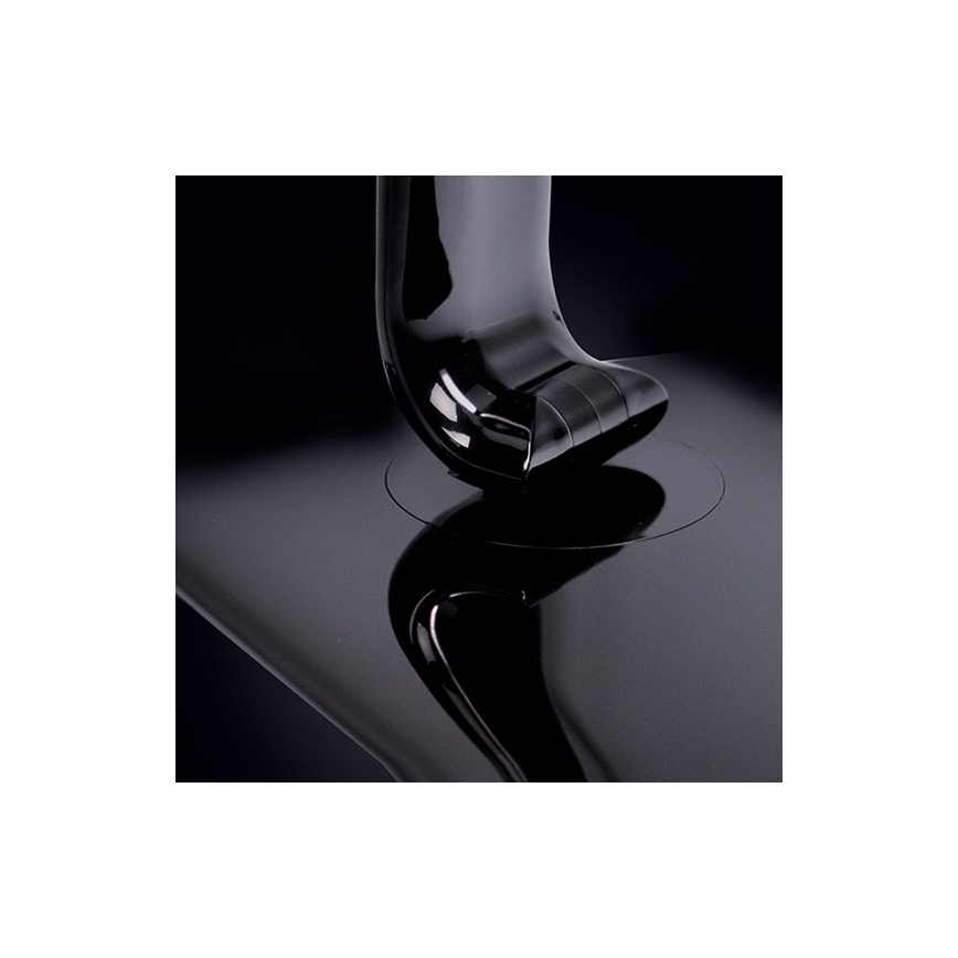 Brilagi - Candeeiro de mesa LED com regulação e conector USB LED/12W/230V preto