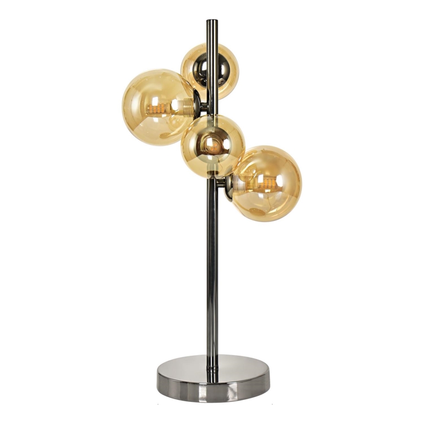 Brilagi - Candeeiro de mesa LED MILLA 4xG9/3W/230V cromado brilhante/dourado