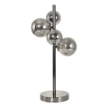Brilagi - Candeeiro de mesa LED MILLA 4xG9/3W/230V cromado brilhante/fumado