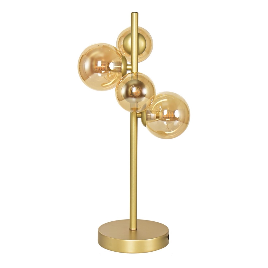 Brilagi - Candeeiro de mesa LED MILLA 4xG9/3W/230V dourado