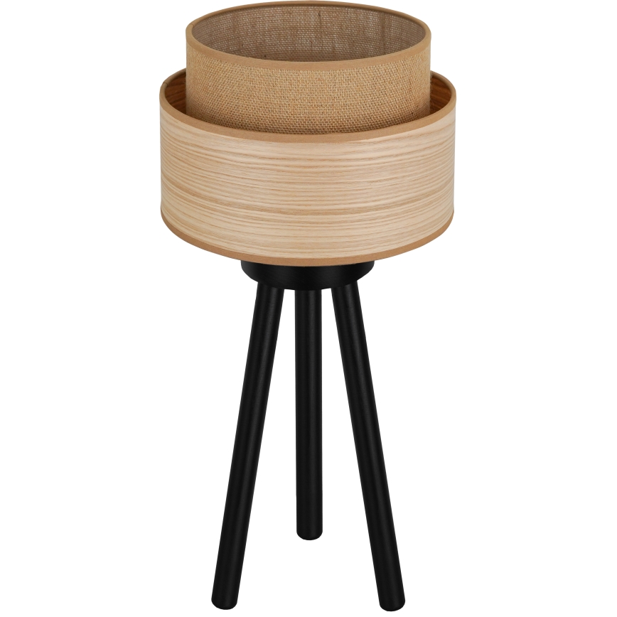 Brilagi - Candeeiro de mesa MONTANA BOHO 1xE27/15W/230V castanho/preto
