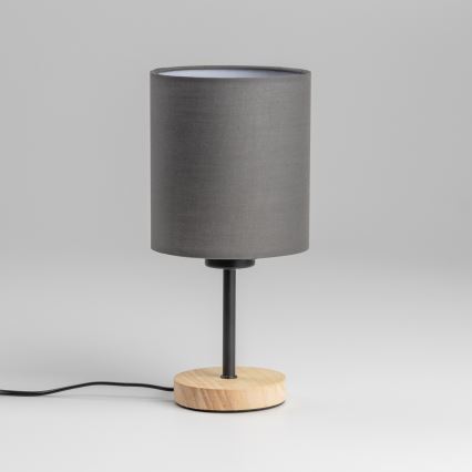 Brilagi - Candeeiro de mesa NUBILA WOOD 1xE27/25W/230V carvalho/antracite