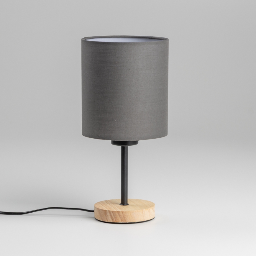 Brilagi - Candeeiro de mesa NUBILA WOOD 1xE27/25W/230V carvalho/antracite