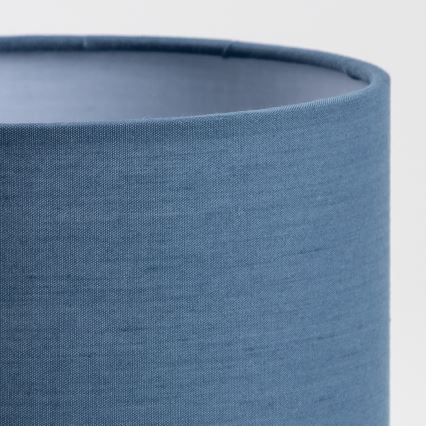 Brilagi - Candeeiro de mesa NUBILA WOOD 1xE27/25W/230V carvalho/azul escuro