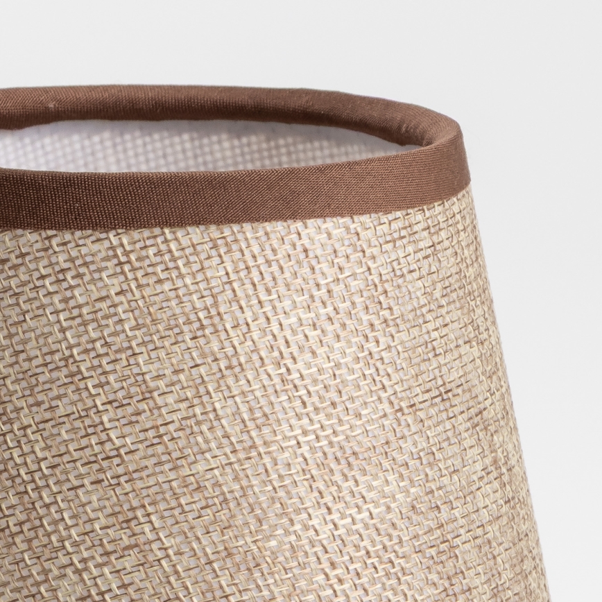 Brilagi - Candeeiro de mesa NUBILA WOOD 1xE27/25W/230V carvalho/castanho