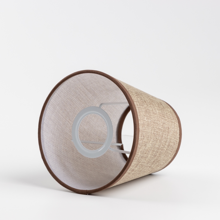 Brilagi - Candeeiro de mesa NUBILA WOOD 1xE27/25W/230V carvalho/castanho
