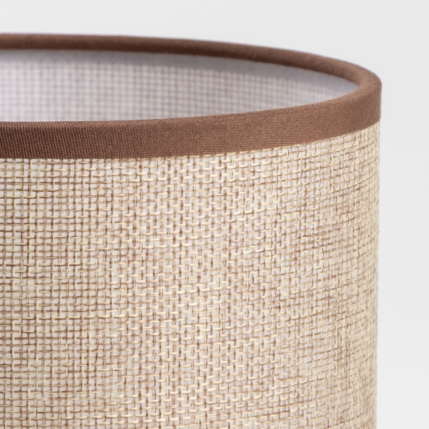 Brilagi - Candeeiro de mesa NUBILA WOOD 1xE27/25W/230V carvalho/castanho