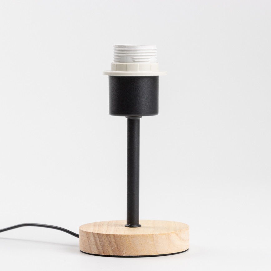 Brilagi - Candeeiro de mesa NUBILA WOOD 1xE27/25W/230V carvalho/cinzento