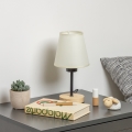Brilagi - Candeeiro de mesa NUBILA WOOD 1xE27/25W/230V carvalho/creme