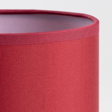 Brilagi - Candeeiro de mesa NUBILA WOOD 1xE27/25W/230V carvalho/Pompeiano vermelho