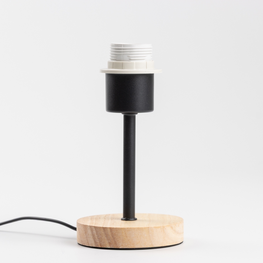 Brilagi - Candeeiro de mesa NUBILA WOOD 1xE27/25W/230V carvalho/preto