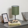Brilagi - Candeeiro de mesa NUBILA WOOD 1xE27/25W/230V carvalho/verde