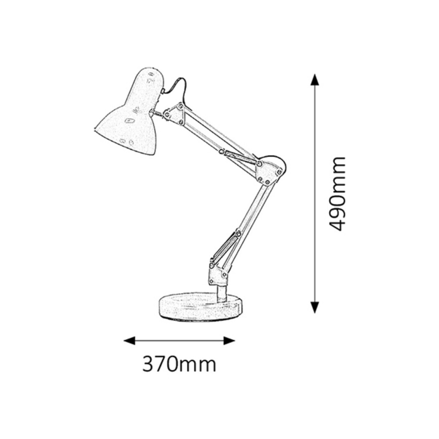 Brilagi - Candeeiro de mesa ROMERO 1xE27/60W/230V branco