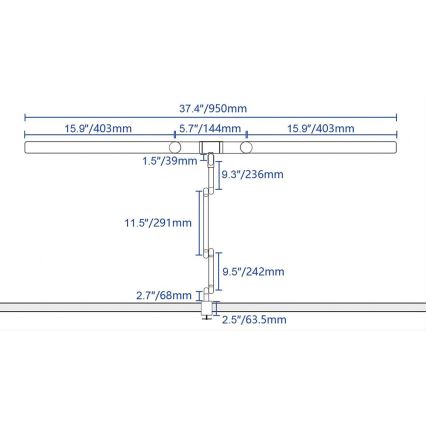 Brilagi - Candeeiro de mesa flexível tátil LED com regulação VARIO LED/24W/230V 3000-6500K CRI 92 branco