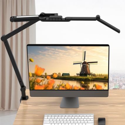 Brilagi - Candeeiro de mesa flexível tátil LED com regulação VARIO LED/24W/230V 3000-6500K CRI 92 preto