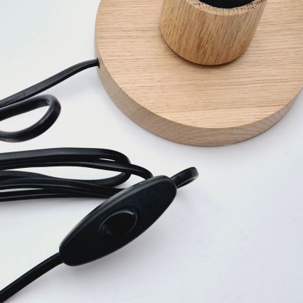 Brilagi - Candeeiro de mesa WOODY BASKET 1xE27/60W/230V carvalho