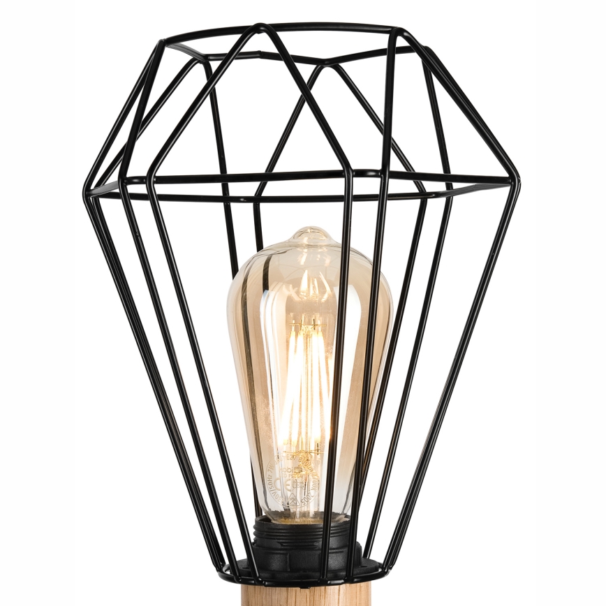 Brilagi - Candeeiro de mesa WOODY BASKET 1xE27/60W/230V carvalho