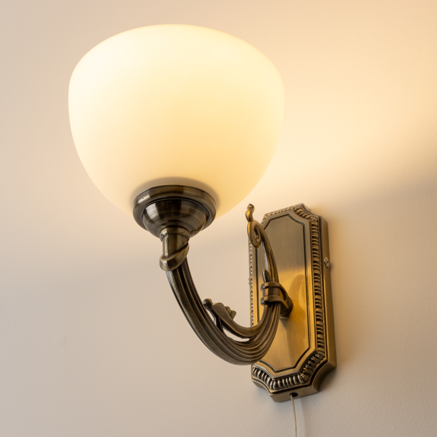 Brilagi - Candeeiro de parede CLASSIC 1xE27/60W/230V latão