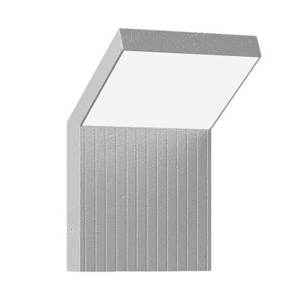 Brilagi - Candeeiro de parede exterior LED RIANO LED/8W/230V prateado IP65