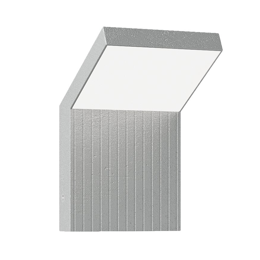 Brilagi - Candeeiro de parede exterior LED RIANO LED/8W/230V prateado IP65