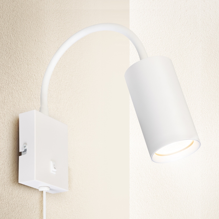 Brilagi - Candeeiro de parede flexível SELE 1xGU10/30W/230V branco