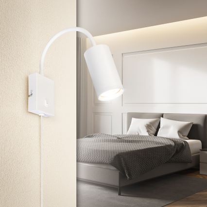 Brilagi - Candeeiro de parede flexível SELE 1xGU10/30W/230V branco