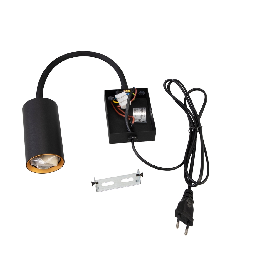 Brilagi - Candeeiro de parede flexível SELE 1xGU10/30W/230V preto/dourado