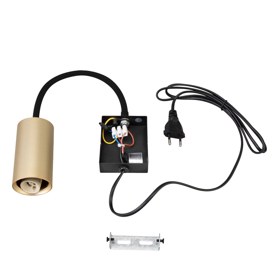 Brilagi - Candeeiro de parede flexível SELE 1xGU10/30W/230V preto/dourado