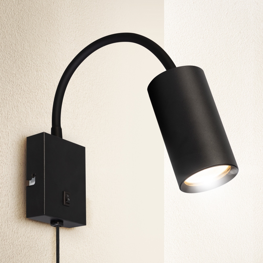 Brilagi - Candeeiro de parede flexível SELE 1xGU10/30W/230V preto