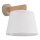 Brilagi - Candeeiro de parede LATTE SABIA 1xE27/60W/230V pinho/branco