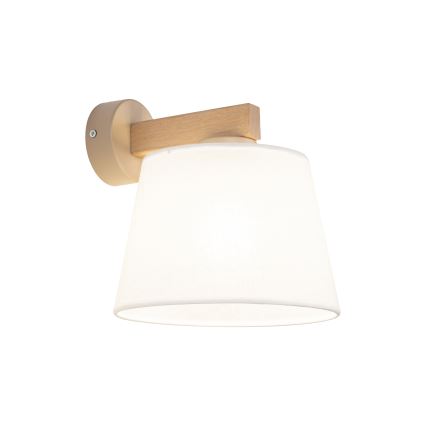 Brilagi - Candeeiro de parede LATTE SABIA 1xE27/60W/230V pinho/branco
